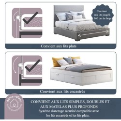 Barriere de lit Dreambaby Nicole  - lits encastrés et aux lits plats- Mesuran...