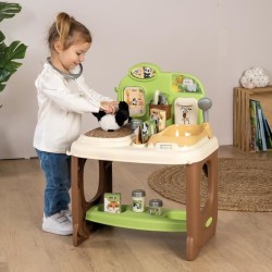 Smoby - Centre Vétérinaire Zoo - 1 peluche Panda - Nombreux accessoires et fo...