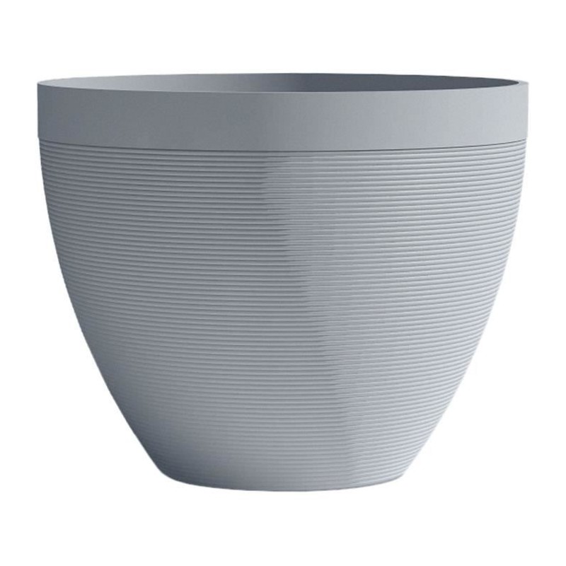 Pot de fleurs - GARDEN ID - Green Care Impact Bleu-Gris - 50 x 41 cm - Garant...