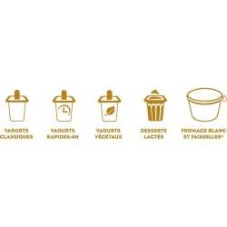 Yaourtiere LITTLE BALANCE - Little Dessert - Capacité 9 pots de 145ml - 5 pro...