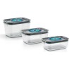 BOSCH - 3 boites de conservation sous vide hermétiques : 0,7L, 1,0L et 1,5L -...