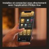 Philips Hue White Ambiance, ampoule LED connectée E27, Equivalent