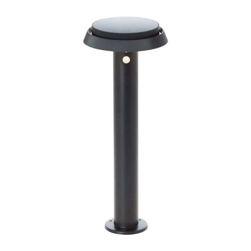 Lampe Borne extérieure Led - BRILLIANT - ALVERO - LED et solaire - Détecteur ...
