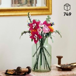 LEGO Botanicals 10342 Le joli bouquet de fleurs roses - Décoration - Set de c...