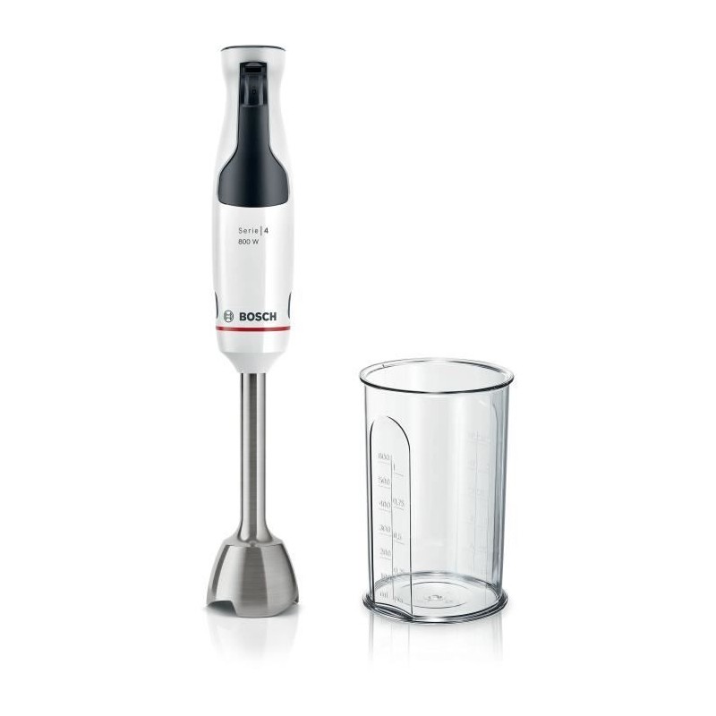 Mixeur plongeant - BOSCH - MSM4W410 ErgoMaster - Moteur 800W - 4 lames Quattr...