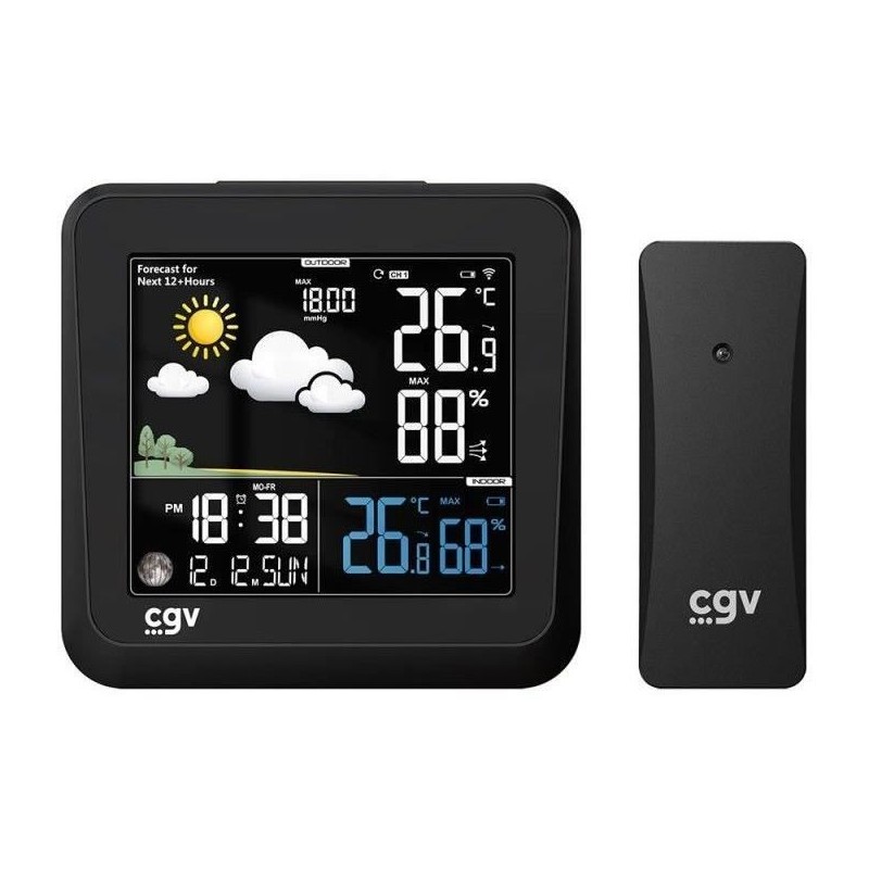 Station météo sans fil - CGV - MY METEO-1NC - Écran couleur - Contrôle tactil...