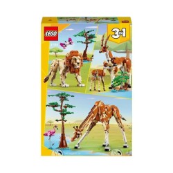 LEGO 31150 Creator 3en1 Les Animaux Sauvages du Safari, Jouet avec Figurines ...