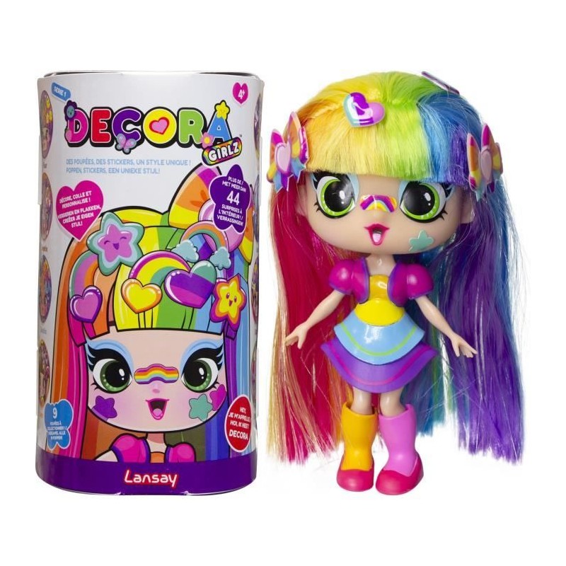 Poupée - LANSAY - 55101 - Decora Girlz - Minis Poupées Fashion a Personnalise...