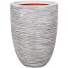 CAPI EUROPE Pot de fleurs NATURE RIB - 36x47 cm - Ivoire