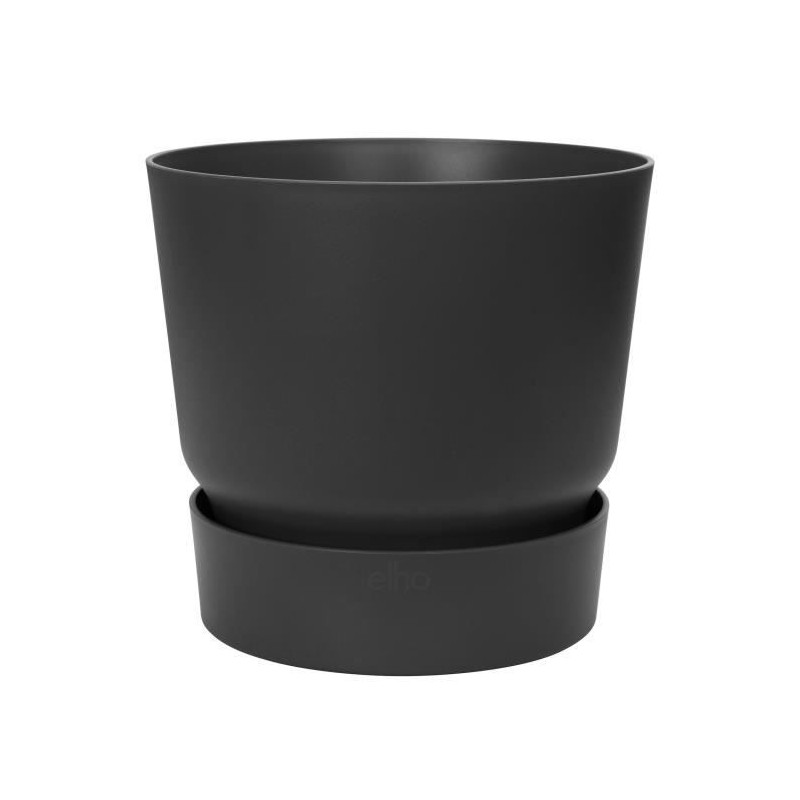 ELHO Pot de fleurs rond Greenville - Ø 47 x H 44 cm - Extérieur - 100% recycl...