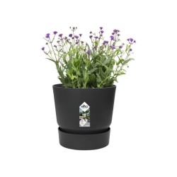 ELHO Pot de fleurs rond Greenville - Ø 47 x H 44 cm - Extérieur - 100% recycl...