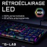 Clavier Gamer - The G-Lab - KEYZ PLATINIUM - Mécanique (Switch Rouge) - Ultra...