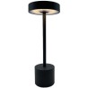 Lampe de table sans fil - LUMISKY - ROBY - Touch en aluminium - Gris foncé - LED