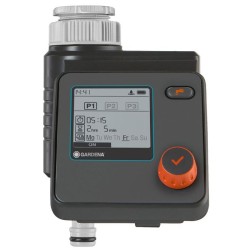 Programmateur d'arrosage GARDENA Select - Ecran LCD - Technologie Safe Stop -...