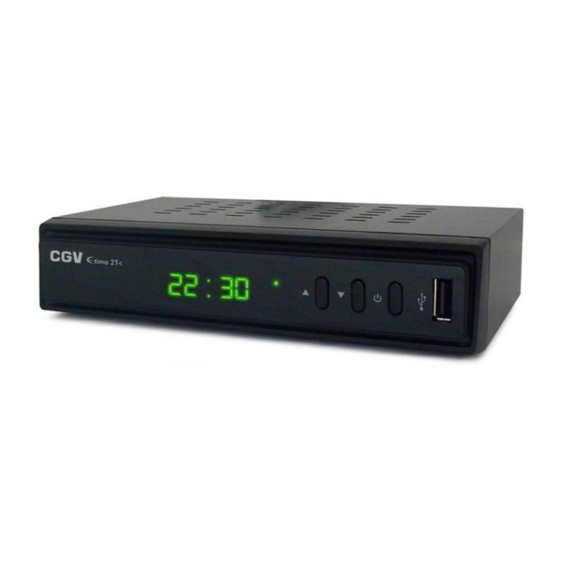 Récepteur TNT HD - CGV - ETIMO 2TC - Double tuner - Web-radio - DVB-T2 HEVC 265
