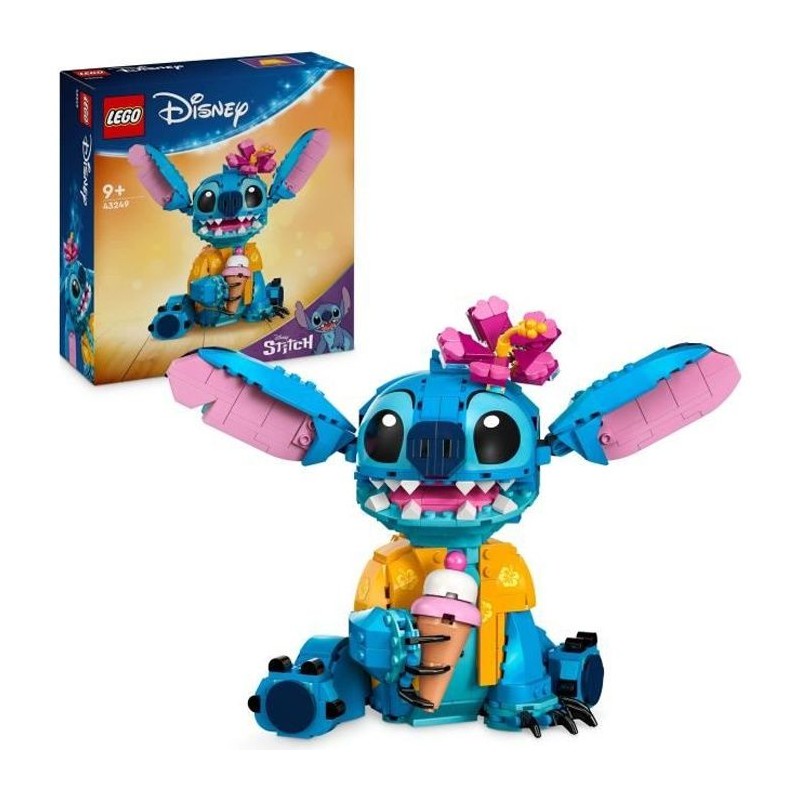 LEGO | Disney 43249 Stitch, Jeu de Construction pour Enfants, Cornet de Glace...