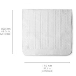 Surmatelas chauffant – Chauffe-lit 2 places– medisana HU 676 – lavable – 4 ni...