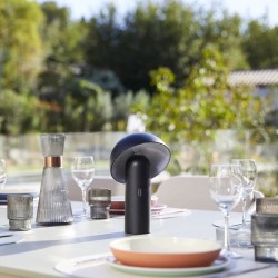 Lampe de table sans fil - LUMISKY - TOD BLACK - H28 cm - Tete orientable - LE...