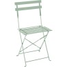 Set bistrot - ELORA - Ensemble repas de jardin - Table pliante Ø 60 cm + 2 ch...