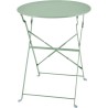 Set bistrot - ELORA - Ensemble repas de jardin - Table pliante Ø 60 cm + 2 ch...
