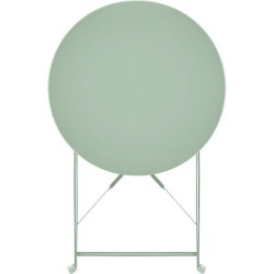 Set bistrot - ELORA - Ensemble repas de jardin - Table pliante Ø 60 cm + 2 ch...