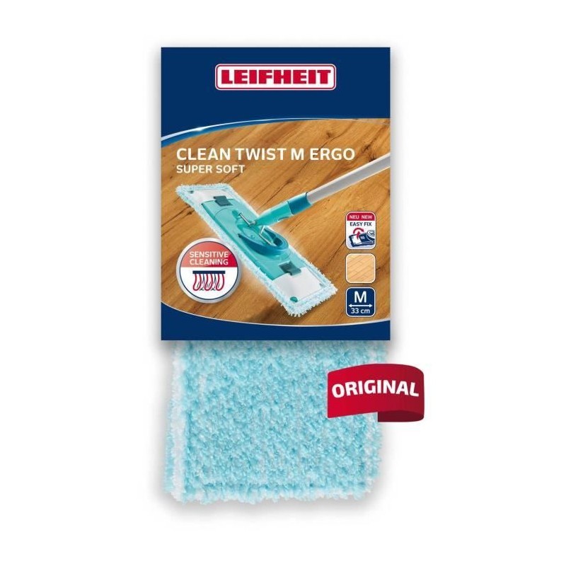 Housse super soft Leifheit 52122, housse de rechange pour balai serpilliere C...