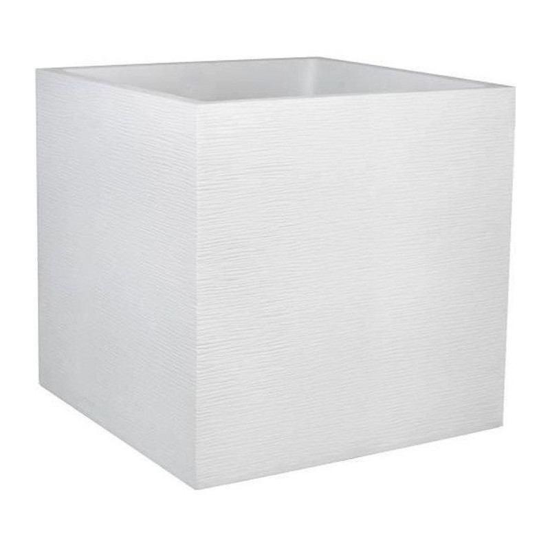 Pot de fleurs Carré 50 cm - EDA - Graphit - 57 L - 49,5 x 49,5 x H. 49,5 cm -...