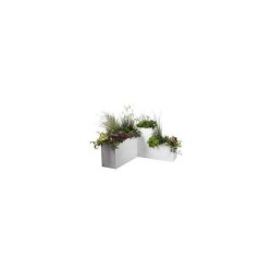 Pot de fleurs Carré 50 cm - EDA - Graphit - 57 L - 49,5 x 49,5 x H. 49,5 cm -...