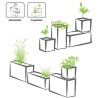 Pot de fleurs Carré 50 cm - EDA - Graphit - 57 L - 49,5 x 49,5 x H. 49,5 cm -...