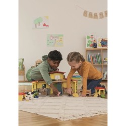 Coffret ferme éducative de 92 pieces avec animaux et accessoires,