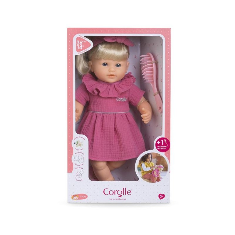 Poupon COROLLE - Jade - 36 cm - Cheveux faciles a coiffer - Senteur