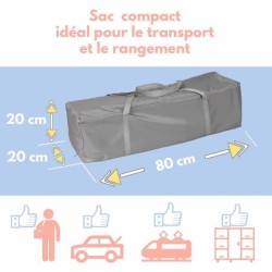 Lit parapluie BAMBISOL 120x60 cm - De la naissance a 36 mois - Matelas et sac...