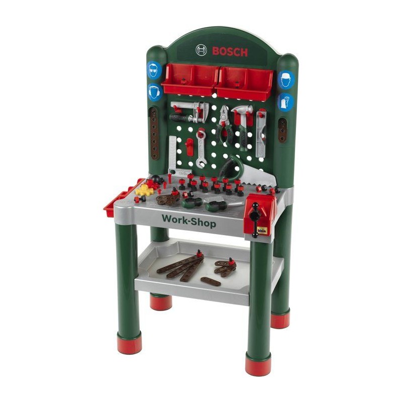 KLEIN - Jouet Etabli Bosch Work-Shop avec 79 accessoires