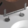 Abattant WC - GELCO - Walnut Noyer - MDF FSC - Frein de chute - Charnieres mé...