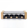 Appareil a raclette HKoeNIG - WOD8 - Jusqu'a 8 personnes - Pierre a cuire - D...