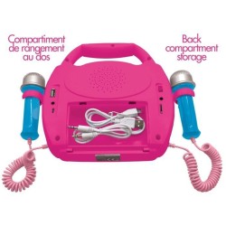 Enceinte Bluetooth Disney Princesses - LEXIBOOK - Effets Lumineux, Micros, Ba...