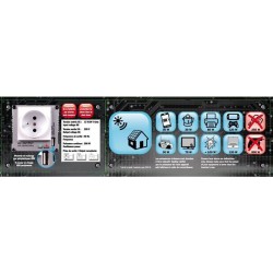 Convertisseur 12V / 24V automatique vers 220V- HTC TECHNIC-  200W avec prise ...