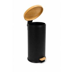 KITCHEN MOVE Poubelle de cuisine a pédale Forest - 30L - Noir mat