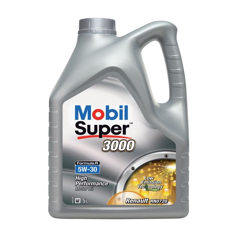 Huile moteur 5W-30 Synthétique - MOBIL - Super 3000 - Formula-R -bidon 5L -  ...