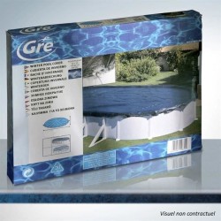 GRE - Bâche d'hivernage  pour piscine tubulaire hors-sol ronde GRE - Ø4m a Ø4...