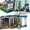 LEGO City 60316 Le Commissariat de Police, Jouet Hélicoptere, Voiture de Poli...