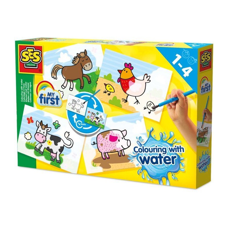 Peinture au doigt - SES CREATIVE - My first - Hobby 1 - 4 couleurs -