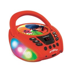 Lecteur CD Bluetooth lumineux Miraculous - LEXIBOOK - MIRACULOUS - CD/CD-R/CD...