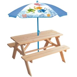 Mobilier de jardin - FUN HOUSE - Table pique-nique en bois Ma Petite Carapace...