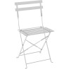 Set bistrot - ELORA - Ensemble repas de jardin - Table pliante Ø 60 cm + 2 ch...