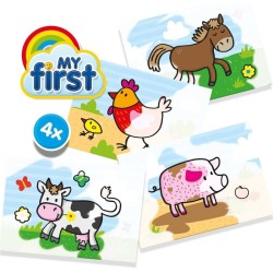 Peinture au doigt - SES CREATIVE - My first - Hobby 1 - 4 couleurs -