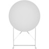 Set bistrot - ELORA - Ensemble repas de jardin - Table pliante Ø 60 cm + 2 ch...