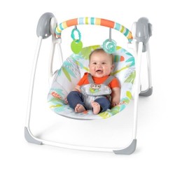 BRIGHT STARS Transat bébé balancelle électrique pliable Toucan arche jouets a...