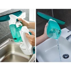 Nettoyeur pour vitre avec manche Leifheit Dry & Clean 51001, set avec manche ...