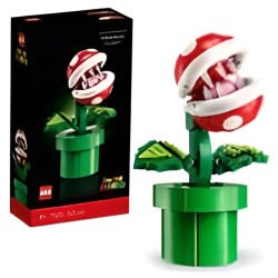 LEGO Super Mario 71426 Plante Piranha, Figurine Articulée avec Tube et 2 Piec...